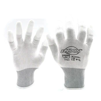 1 чифт Антистатических ръкавици Антистатични ESD Електронни работни ръкавици, с антиоксидантна полиуретанова боя с покритие за защита на пръстите от подхлъзване