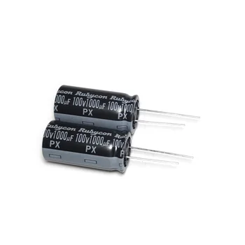5pcs 100V1000UF PX 18X35,5mm Оригинални нови алуминиеви Електролитни кондензатори RUBYCON с дълъг живот и ниско съпротивление