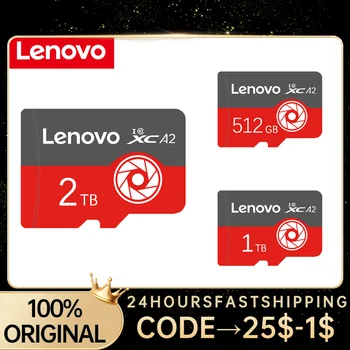 Lenovo TF / карта 1 TB Високоскоростен карта памет от клас 10, A2 128 GB Флаш памет TF Карта 512 GB SD карта с памет 2 TB Микродрайв