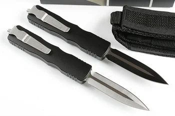 Micro OTF Tech Knife Джобен Нож от Серията D 9CR18MOV Със Стоманени Остриета 58HRC От Алуминиева Сплав С Дръжка с ЦПУ За Самозащита На Открито Плодов Нож