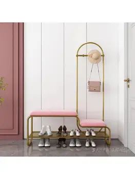 Nordic light луксозна домашна поставка за преобличане за обувки, гардероб за съхранение на обувки, шкаф за обувки, обикновено носен шкаф за обувки, шкаф за обувки
