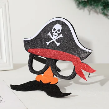 Pirate Маска, Маскарад На Хелоуин Cosplay Подпори Очила Пластмасови Слънчеви Очила Вечерни Украса