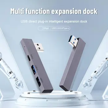 USB3.0/2.0 Type-C, 3 порта, мультиразветвитель, адаптер, зарядно устройство OTG за Macbook Air, компютърни аксесоари