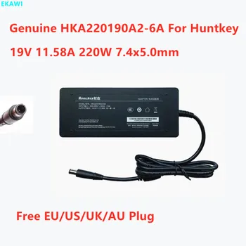 Вход 200-240 В Истински Huntkey HKA220190A2-6A 19 В 11.58 A 220 W 7,4x5,0 мм Адаптер за зарядно устройство