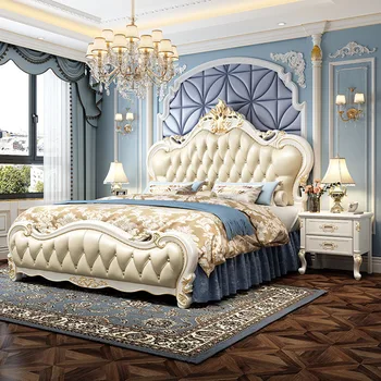 Дървени Рамки за Единични легла, Модерно Естетическо Луксозно Таблата, Легло King Size, Мебели за спалня на Принцеса Camas Y Muebles