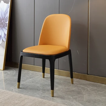 Жълт Ресторант стол Nordic, Дърво, Модерна минималистичное стол за почивка, Мобилен офис, мебели за балкона Silla Escritorio, WXH29XP