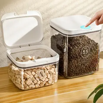 Комплект контейнери за оризово брашно 2,8 л / 4,5 л / 5,5 л Лесно управление с една ръка, добра херметичност, многофункционална кутия за съхранение с мерным кръгове стъкло