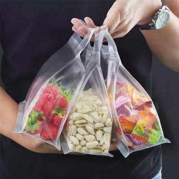 Множество чанта за съхранение на продукти PEVA с фризер; Силиконова чанта за съхранение на продукти; Битумен Горен Кухненски Органайзер; Свежезакрытые пакети Без BPA