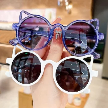 Модерни детски слънчеви очила с кошачьими уши, лещи UV400, детски слънчеви очила, красиви очила, очила за шофиране със сенки, очила за шофьора