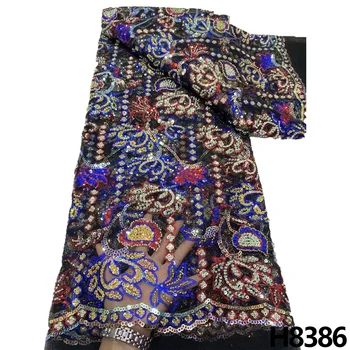 Най-новата Африканска лейси плат с 3D цветя 2023, Сватбена кърпа, Луксозен Качествен френски Тюл, Лейси плат за сватбена вечерта жените рокля