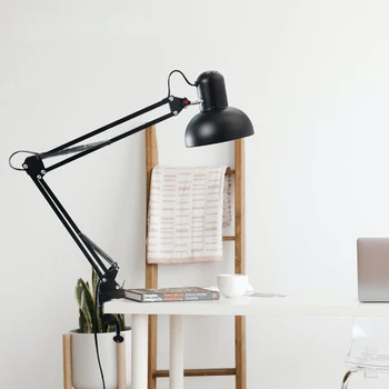 Сгъваема настолна лампа за четене, Гъвкава светодиодна настолна лампа за вашия офис, модерна настолна лампа, Метална Архитекторская Регулируема настолна лампа