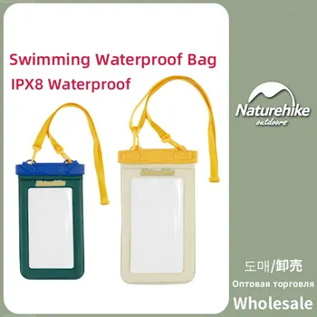 Универсален водоустойчив калъф Naturehike за Плуване, PVC, Запечатани защитна чанта за вашия телефон, Нова Водоустойчива чанта за телефон Ipx8, ABS, Регулировочная обтегач