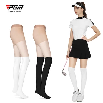 1 чифт женски Леггинсов за голф с крем, Спортни чорапи, Чорапи за спорт на открито, Дишащи Копринени чорапи със защита от Куки, леки