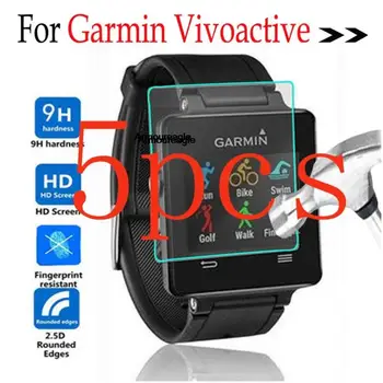 5 бр. Защитно тампон за Garmin Vivoactive Digital smart Screen Protector Glass Филм от закалено стъкло