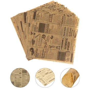 50 Листа Крафт-амбалажна хартия за храни, Зърнени храни, материали 