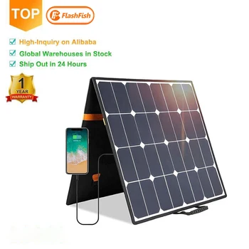 50W Panneaux solaires portables pliants en-tissu