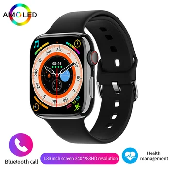 AMOLED Новите смарт часовници с Bluetooth-разговори За жени, Гласов асистент, Спортен Фитнес гривна, Водоустойчив Умни часовници За мъже за Android и Ios