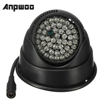 ANPWOO се Върти на 360 градуса; 48 led за IR-инфрачервено нощно виждане; led лампа за камери за видеонаблюдение
