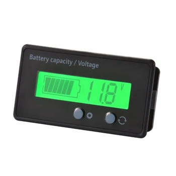 LCD монитор на Капацитета на батерията, Водоустойчив Индикатор за състоянието на оловно-киселинната батерия 12 v/24/36/48, Капацитет литиева батерия