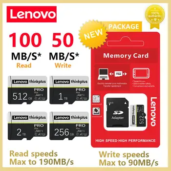 Lenovo 2TB Micro tarjeta SD-карта A2 Class10 Флаш карта памет 1TB 512GB 256GB 128GB За Игри Kodak Nintendo Switch подарък