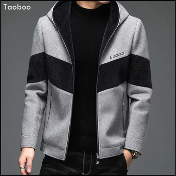 Taoboo2024, Нов Брендовый Всекидневни бизнес тренч, мъжки палта, мъжко зимно яке, Ветровка, Модни градинска дрехи, палта, дрехи