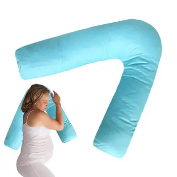 V-образна форма на възглавници за сън, V-образни възглавници за бременни, Мека възглавница за тялото по време на бременност, Необходима за една бременна мама в детската градина