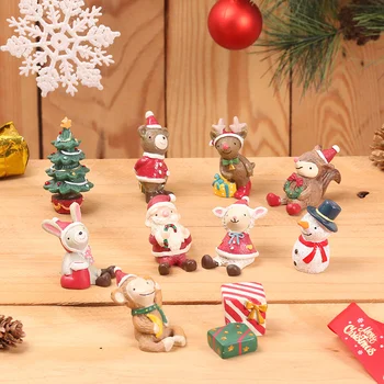 Zakka Дядо Коледа baubles изделия от смола творчески подаръци за декорация на дома реквизит за снимки