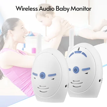 Безжичен цифров аудио система V20 2,4 Ghz, преносим следи бебето 2 пъти разговор, Кристално чист Детектор на детския плач, Чувствителен, без видео
