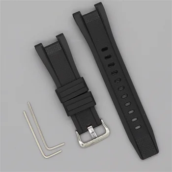 Гумена каишка за часовник Casio GST-W120L S130L S310 В100 GST-W100G силикон каишка за часовник аксесоари 26-14 мм