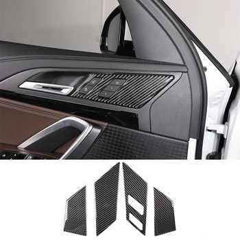 За 2023-2024 BMW X1 IX1 U10 U11 Стикер на столче за Кола от мека въглеродни влакна с бутон памет, Аксесоари за защита на вътрешността на колата
