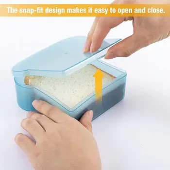 Здрав контейнер за храни, лесно моющийся за съхранение Широко приложение Кутия за съхранение на десерти за суши