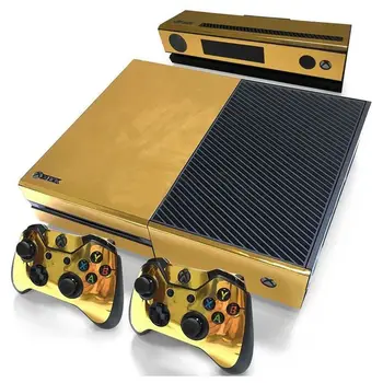 Златен гланц стикер върху кожата за контролер ONE Console + vinyl стикер Kinect