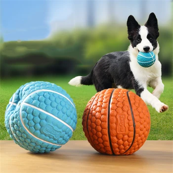 Играчка топка за домашни кучета, устойчиви на укусам гума еластична топка с шипове За малки, средни и големи кучета, онлайн игри топка за дресура на кучета