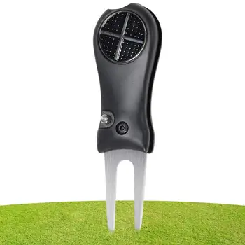 Инструмент за голф Divot, Магнитен инструмент за маркиране на топки за голф, Маркер за топки за голф от неръждаема Стомана, Ръчни инструменти, Вилица за подаване, Преносими Подаръци за игри на голф