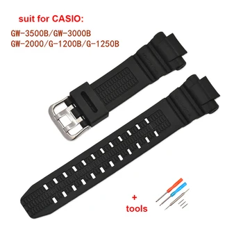 каишка за часовник Casio каишка g-shock каишка от смола GW-3500B/GW-3000B/GW-2000/G-1200B/G-1250B аксесоари за часа каишка