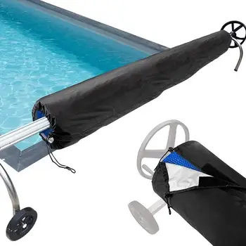 Капачка на макарата за басейна Външна Водоустойчив UV-защитно покритие на Слънчевата роликовой сонда за басейна Слънчево Одеяло Инструмент за басейн
