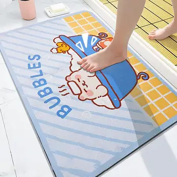 Килимче за банята, супер мек cartoony дизайн животни, впитывающий подложка за баня, нескользящий, лесно моющийся подложка за баня, аксесоари за спалня
