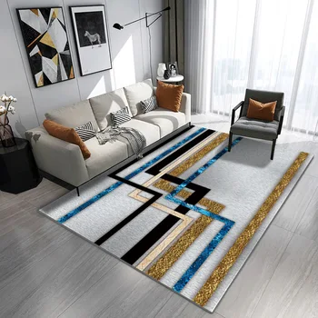 Луксозни 3D Килими, декорация на хола 200x400, Домашен Еластичен Фланелевый килим за вашия интериор, спални, Модерен Подложка за пода голям размер
