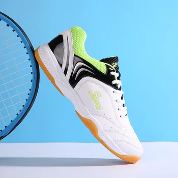 Модерни обувки за тенис, чифт обувки за тенис на маса, спортни обувки за състезания, дишащи меш нескользящие обувки за тенис