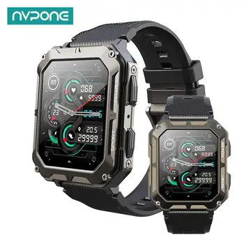 Мъжки смарт часовници IP68, водоустойчиви дамски смарт часовници за мъже, калкулатор, Bluetooth-предизвикателство, Спортни часовници, Android, iOS, фитнес-тракер