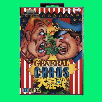 Най-Популярната Игра Касета General Chaos 16-Битова Игрална карта MD С Кутия За Sega Megadrive /Genesis
