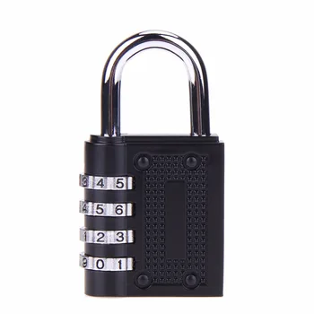 Нов 4-цифрена комбинация за заключване с парола От с сплав, защитен замък за куфара, Брава за багаж, Окачени заключване за шкафче