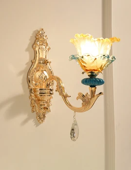 Нов модерен минималистичен домашен декор, монтиран на стената лампа, led нощна лампа, нощна светлина за спалня, на Фона на хола, Стъклени стенни осветителни тела