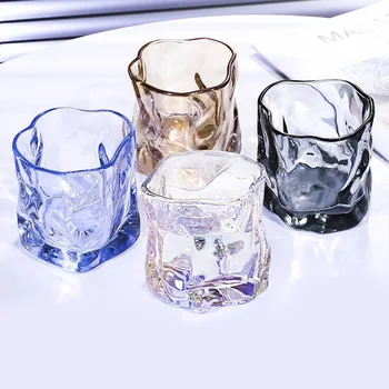 Обрат-Чаша със Специална Форма в Корейски Стил, Прозрачна Чаша За Вода, Чаша За Вино за Уиски, Чашата за Кафе, Чаша За мляко
