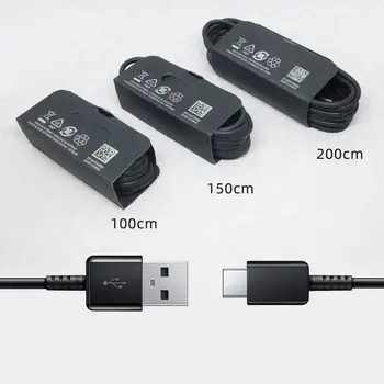 Оригинален За Samsung S10E A13 A14 A34 A54 USB Кабел Type C 1/1,5/2 М Кабел за бързо зареждане и трансфер на данни За Galaxy M53 M20 M30 а a53 A30 A40
