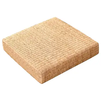 Полезна слама възглавница EPE Sponge Квадратна плоска сламена възглавница за седалка в японски стил, еластична възглавница за секс