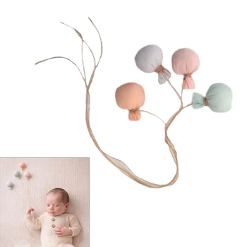Реквизит за снимки на новородени, Цветни Подпори за представляващи балон, Подпори за детска фотосесия, Декор за фотосесия със собствените си ръце, Подарък за душата P31B