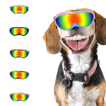 слънчеви очила за кучета със защита от ултравиолетови лъчи, на слънчеви Очила За Кучета, Регулируеми Външни Очила За Кучета, Ветроупорен Водоустойчиви Аксесоари за домашни любимци