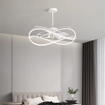 Съвременните вентилатори, вентилатори за хол, спалня, кухня, таван с осветителни тела с led лампи за вътрешно осветление