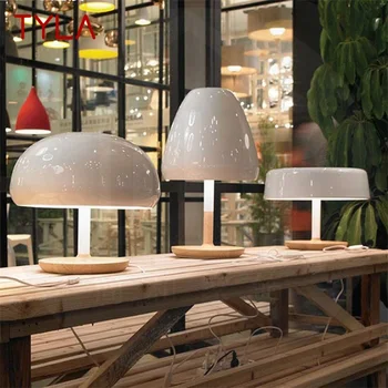 Творчески настолни лампи TYLA Модерен бял led грибовидный настолна лампа за дома прикроватного украса